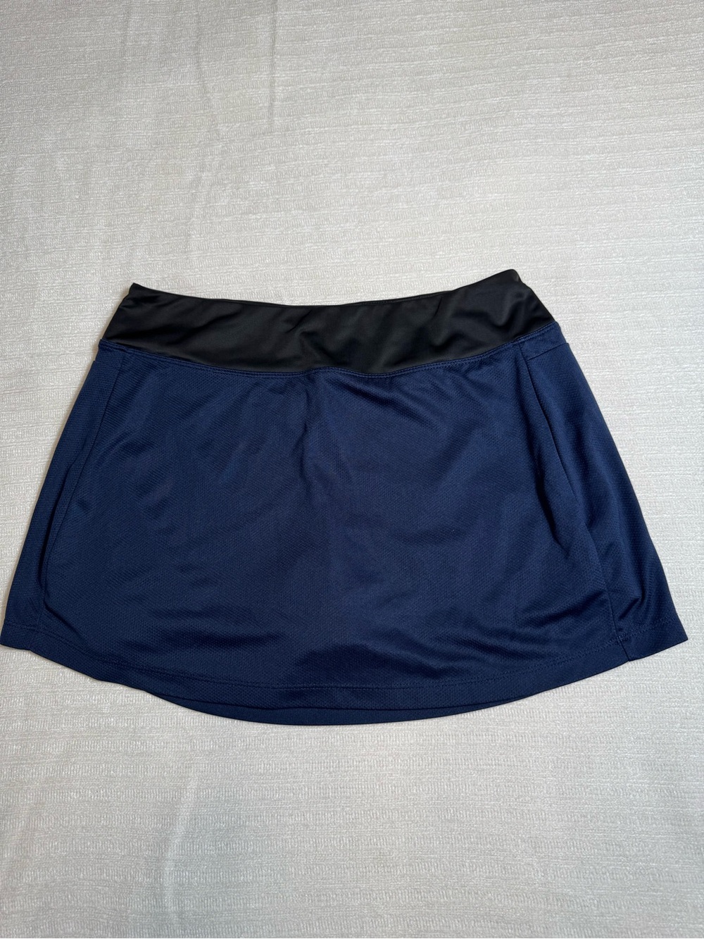 Women’s Navy Blue Athletic Skort with Black Waistband